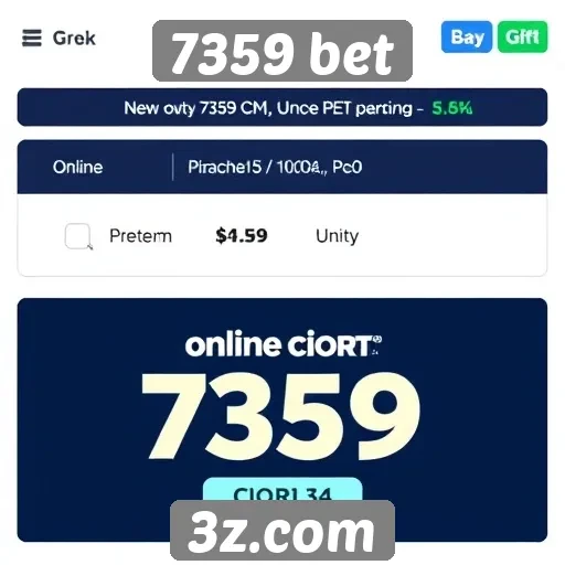 Ofertas de bônus disponíveis na 7359 bet